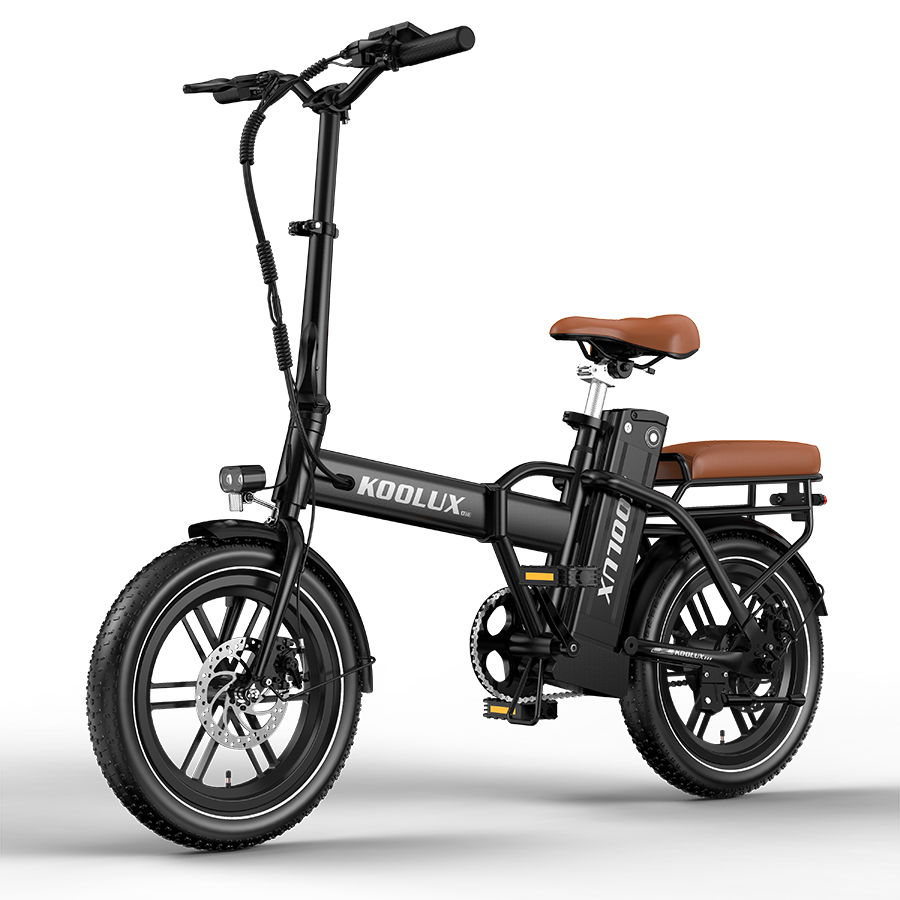 KOOLUX X10 - Elektrische Vouwfiets - 250W - 36V 13Ah Accu - 16X3 Inch Banden - Zwart