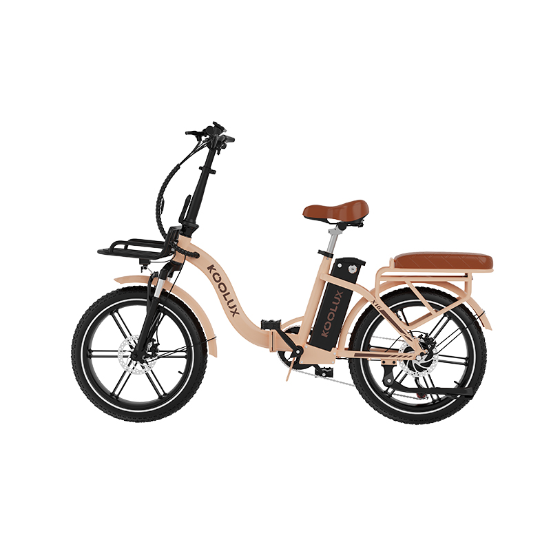 KOOLUX X16 - Elektrische vouwfiets - 250W - 48V 15.6Ah Accu - 20X3 Inch Banden - Beige