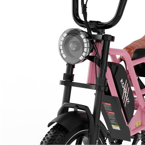 KOOLUX X9 Mini - 250W - 48V 13Ah Accu - 16X4 Inch Fatbike Banden - Roze