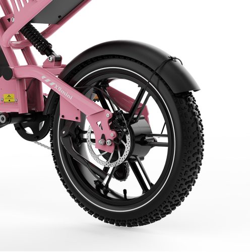 KOOLUX X9 Mini - 250W - 48V 13Ah Accu - 16X4 Inch Fatbike Banden - Roze