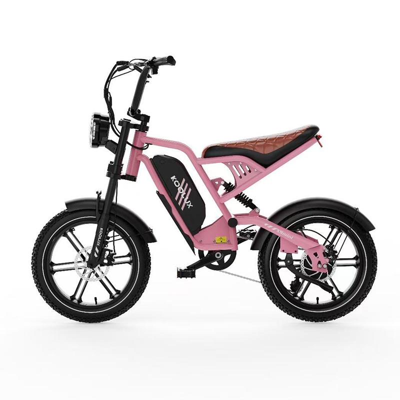 KOOLUX X9 Mini - 250W - 48V 13Ah Accu - 16X4 Inch Fatbike Banden - Roze