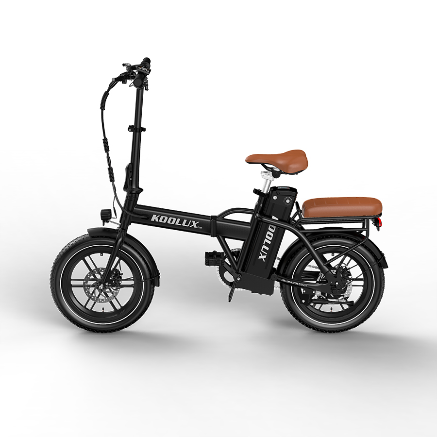 KOOLUX X10 - Elektrische Vouwfiets - 250W - 36V 13Ah Accu - 16X3 Inch Banden - Zwart