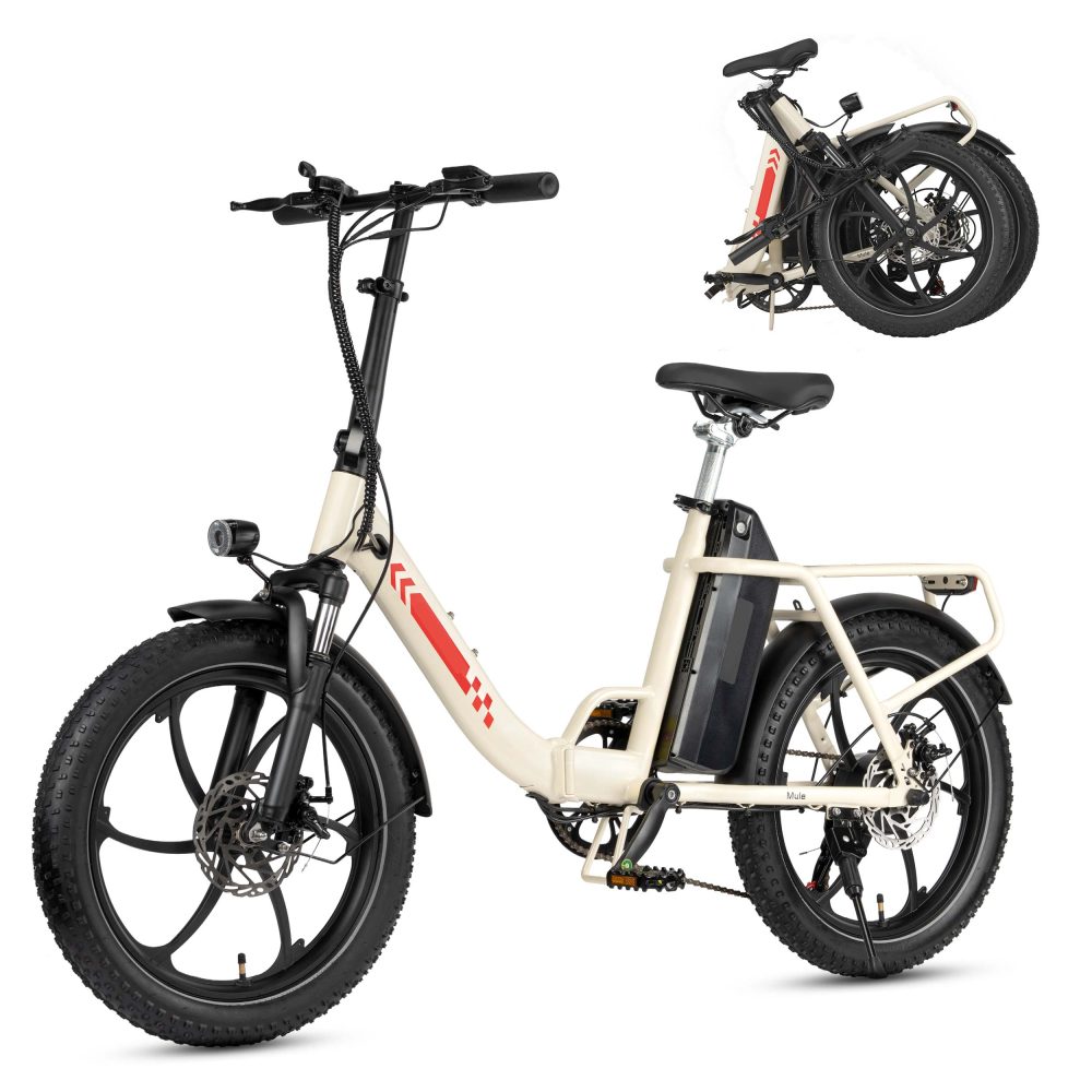 Maxtron MULE Elektrische Fiets 20 Inch – Compacte E-bike met 48V 250W Motor en 20Ah Accu