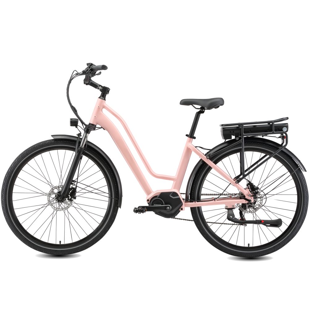 Maxtron Urban 8 - Elektrische Fiets - 28 inch - 250W Motor - 48V 15.6Ah Accu -Roze
